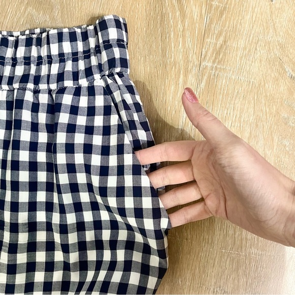 J. Crew•Navy & White Pull On Gigham Midi Skirt•Size Small - Picture 10 of 10